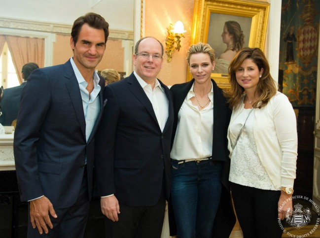 Princess Charlene Welcomes Young SA Rugby Team & Roger Federer to