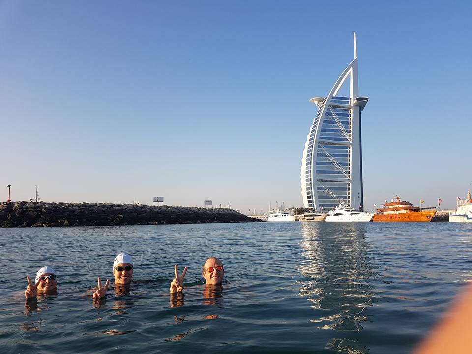 SA Expats Bid to Swim Dubai Coastline Distance and Save the World from