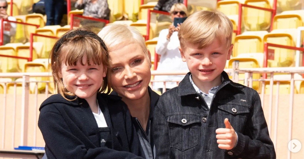 Princess Charlene And Children 